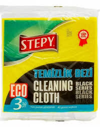  - STEPY TEMİZLİK BEZİ 3'LÜ BLACK