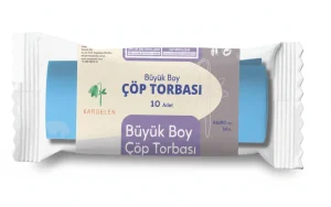 TORBA COP KARDELEN 65*80CM MAVI 10*50