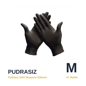 ELDIVEN NITRIL PUDRASIZ SIYAH M 100*20