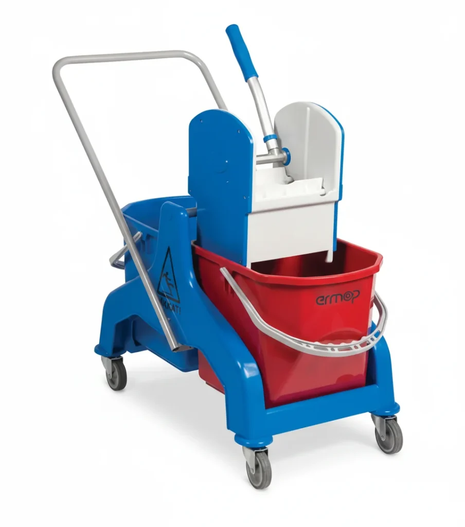 TEMIZLIK ARABASI PLASTIK ERMOP CIFT KOVA