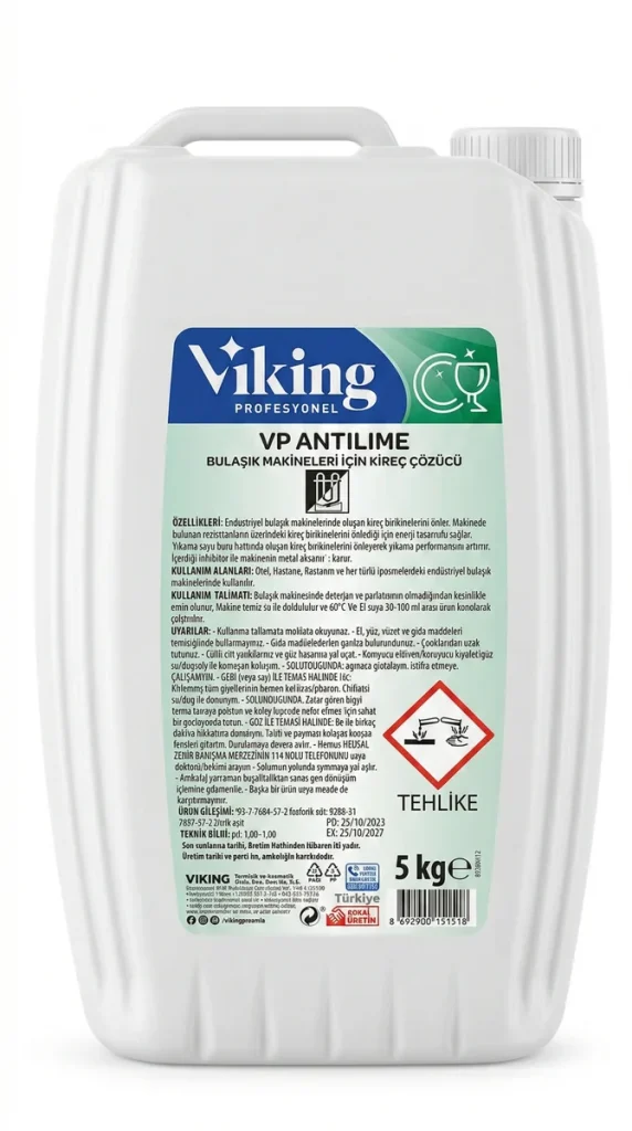 KIREC COZ BULASIK MAKINE VP ANTILIME 5LT*4