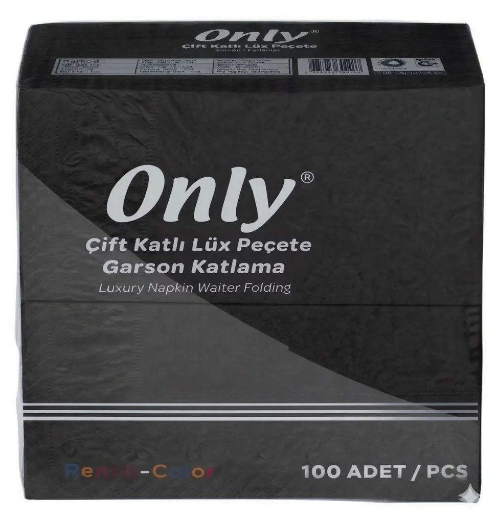 PECETE ONLY 33*33CM 1/8 SIYAH 100*12