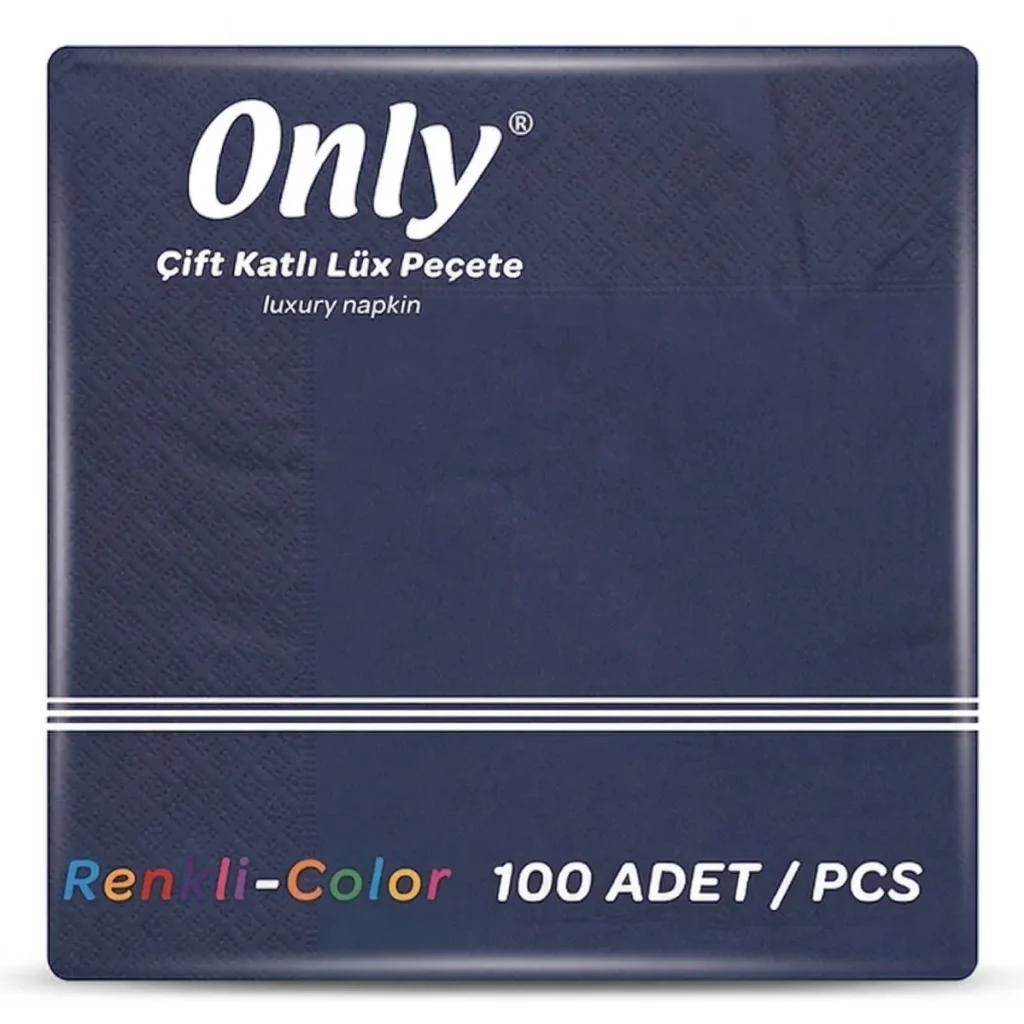 PECETE ONLY 40*40CM 1/4 LACIVERT 100*12