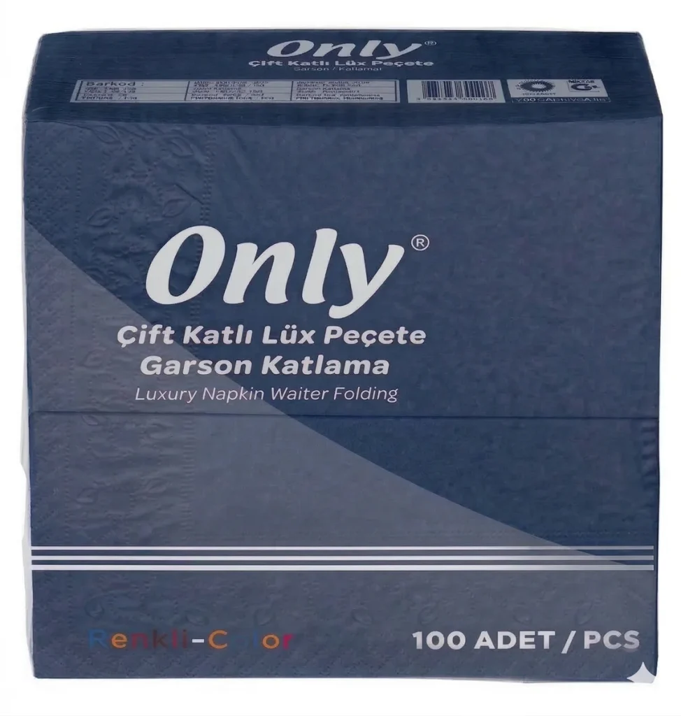 PECETE ONLY 40*40CM 1/8 LACIVERT 100*12