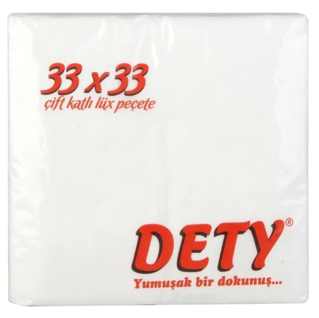 PECETE DETY 33*33CM 1/8 BEYAZ 100*12